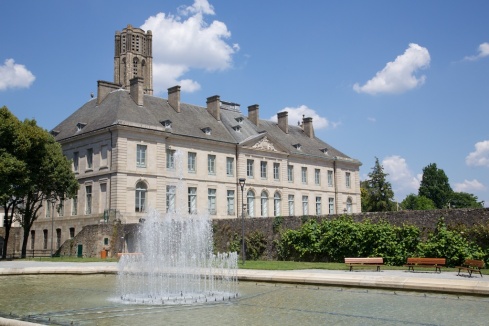 The Museum of History near the river and Cathedral in Limoges.