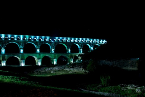 Pont-du-Gard - the light blue version.
